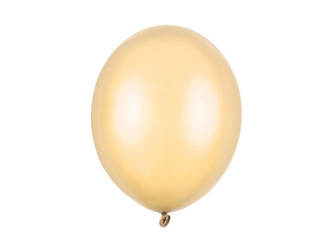 Balony lateksowe 30cm, jasnopomarańczowy metalizowany, 10 szt.