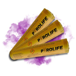 Zestaw 3x ŚWIECA DYMNA FIOLETOWA na zawleczkę, P-RDG2-V. PYROLIFE