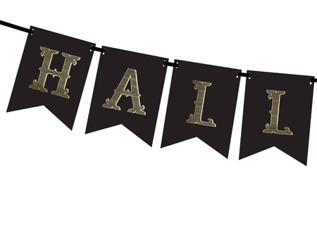 Baner, Halloween, Czarny - 20 x 175 cm