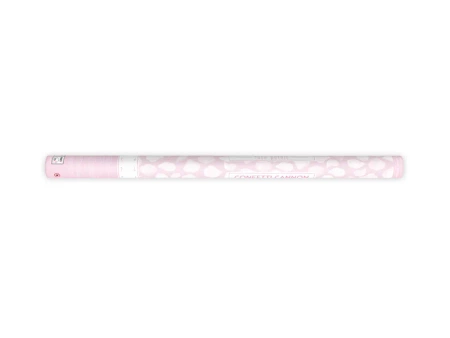 Zestaw 2x Tuba Konfetti - Płatki róż - biały - 80cm