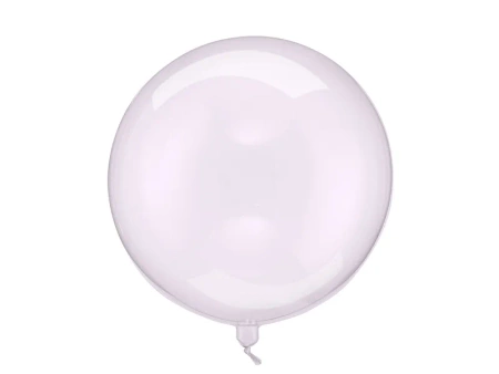 Balon Kula - 40cm - Fioletowy - Transparentny