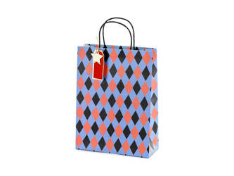  Torebka na prezenty - Romby - 10 x 24 x 32 cm