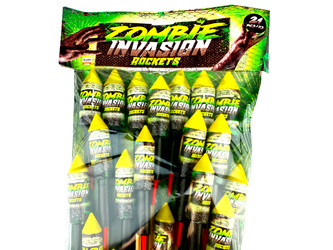 Rakiety ZOMBIE INVASION, 21 sztuk, Klasek