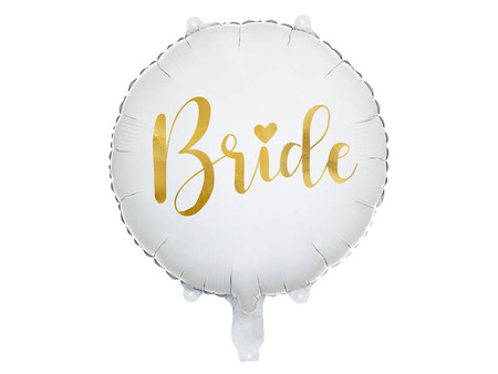  Balon foliowy, Bride, Biały - 45cm