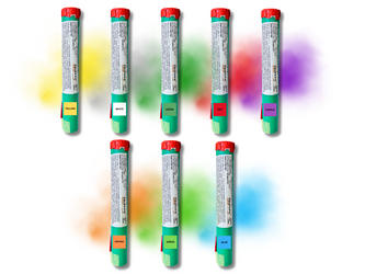 Zestaw kolorowych Min dymnych na Wesele, 8 kolorów, Triplex