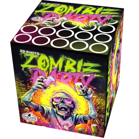 WYRZUTNIA ZOMBIE PARTY - 25 strzałów - 36mm - CLE4421 - SRPYRO