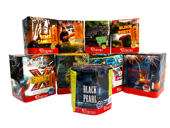 ZESTAW SYLWESTROWY DO DŁUGIEJ ZABAWY, 9 WYRZUTNI