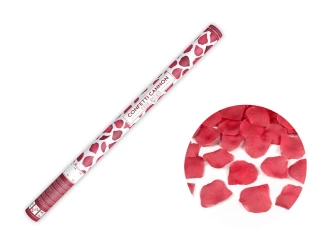 Tuba Konfetti, Płatki róż, Bordowe, 60 cm