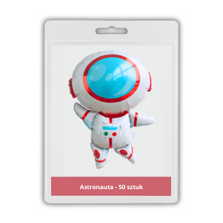 50 x Balon foliowy - Astronauta - 54 x 83.7cm - Purka