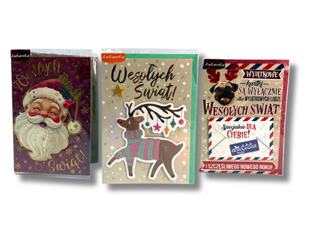 Kartka świąteczna, uniwersalna, 1 szt.