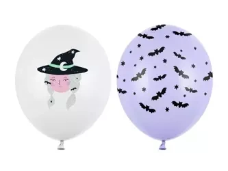 Balony 30cm - Czarownica - Halloween - 50 szt.