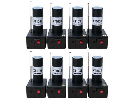 Zestaw SYSTEM do odpalania plus 8x FONTANNA ISKIER SREBRNA 30 sec, 2m, XT1038, Triplex