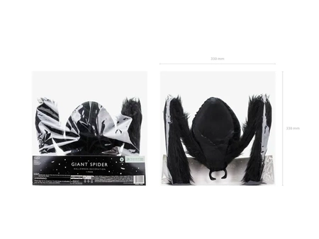 Dekoracja Pająk, Czarny, 103 x 75 x 9 cm, 1 szt.