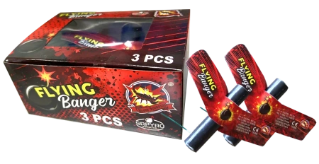 MOTYLKI FLYING BANGER, 3 szt., CLE3544, SRPYRO