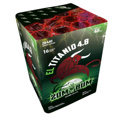 WYRZUTNIA HUKOWA EL TITANIO 4.8, 16 strzałów, 48 mm, ZB440, ZomBum