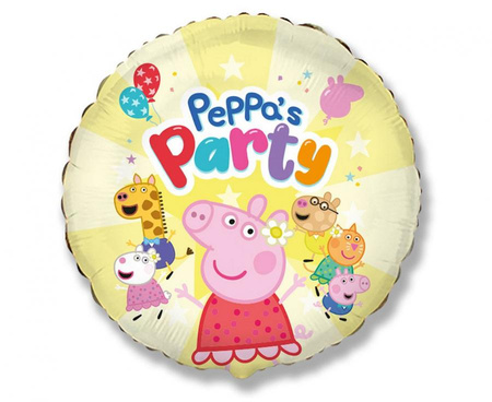 Balon foliowy 45cm - Peppa's Party - 1szt.