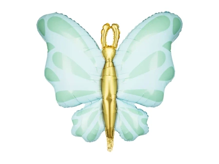 Balon foliowy Motyl - Miętowy - 69 x 69cm