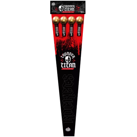 Rakiety THUNDER TITAN, 4 sztuki, 65mm - SRPYRO