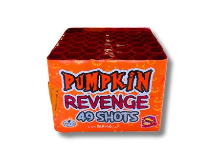 Bateria PUMPKIN REVENGE, 49 strzałów, 25 mm - Srpyro