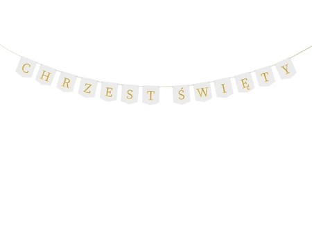 Baner - Chrzest Święty - 2m - Biały