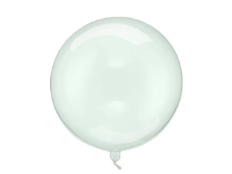 Balon Kula - 40cm - Zielony - Transparentny