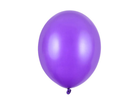 Balon lateksowy 30cm, fioletowy metalizowany, 1 szt.