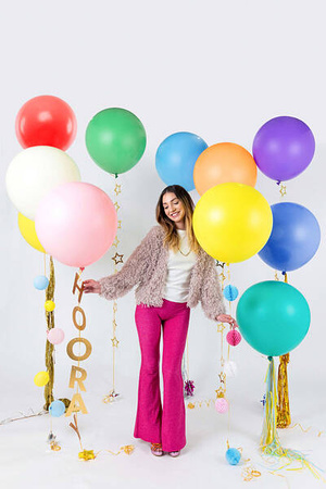 Balon lateksowy 60 cm Pastel Baby Pink (RÓŻOWY) 1 szt.