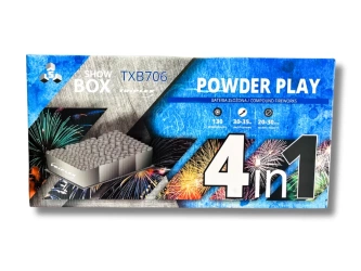 BATERIA ZŁOŻONA POWER PLAY, 130 strzałów, 20-30mm - Triplex