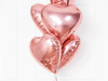 Balon foliowy, Serce Rose Gold - 45 cm