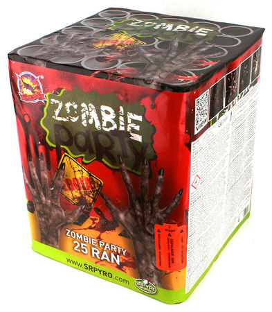 Bateria ZOMBIE PARTY, 25 strzałów, 36mm - SRPYRO