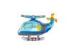 100 x Stojący balon foliowy - Niebieski helikopter -  77x49x30cm - Purka
