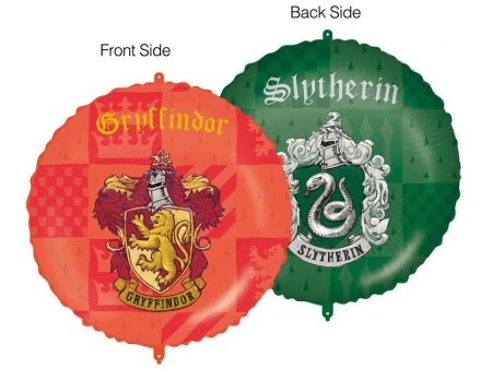 Balon foliowy 45cm, Harry Potter, Gryffindor & Slytherin, 1szt.