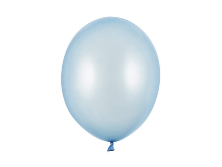  Balony lateksowe 30cm, błękitny metalizowany, 25 szt.