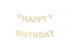 Baner papierowy, Happy Birthday, 220 x 14,5 cm, 1 szt.