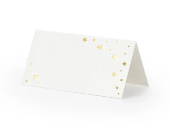 Wizytówki na stół Let's Celebrate - Gwiazdki - 9,5x5,5cm - 10 sztuk