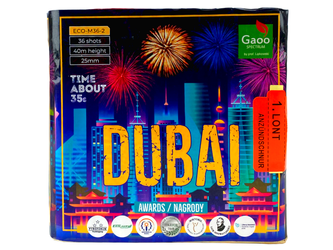 EKO Bateria Fajerwerk DUBAI, 36 strzałów, 25mm - Gaoo