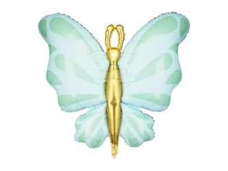 Balon foliowy Motyl - Miętowy - 69 x 69cm