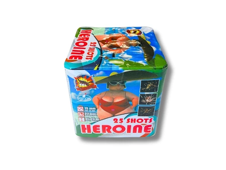 Bateria HEROINE, 25 strzałów, 19 mm - SRPYRO
