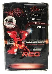 Bateria EXPLOSION 16 RED - Piromax - 16 strz. 20mm