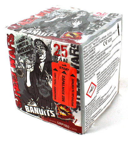 BATERIA STREET WARS - 25 strzałów KOLOROWA
