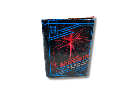 WYRZUTNIA RED CROSETTE - 16 strzałów - 20 mm - AC20-16-CR - Argento Feuerwerke