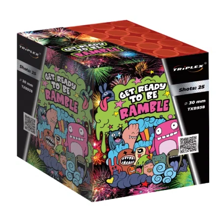 WYRZUTNIA GET READY TO BE RAMBLE, 25 strzałów, 30mm, TXB938, Triplex