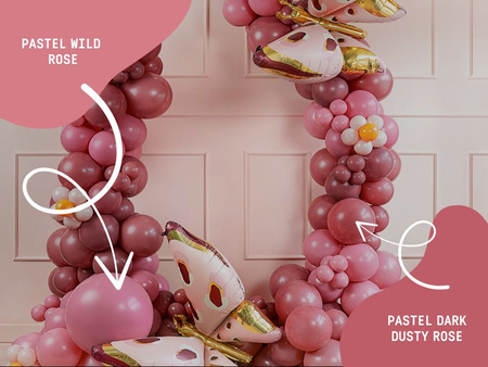 Balony lateksowe 30cm, brudny róż, 100 szt.