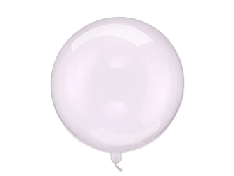 Balon Kula - 40cm - Fioletowy - Transparentny