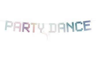 Baner imprezowy, Party Dance, Opalizujący - 9,5 x 130 cm