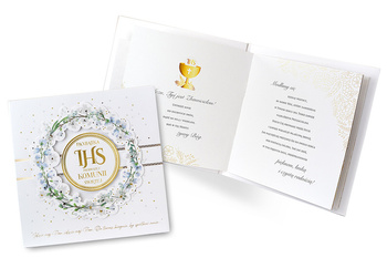 Pamiątka Komunii Świętej, Wianuszek, 20x20 cm, 1 szt.