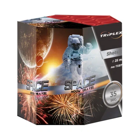 WYRZUTNIA MOON TRAVEL, 19 strzałów, 25 mm, TXB751, Triplex