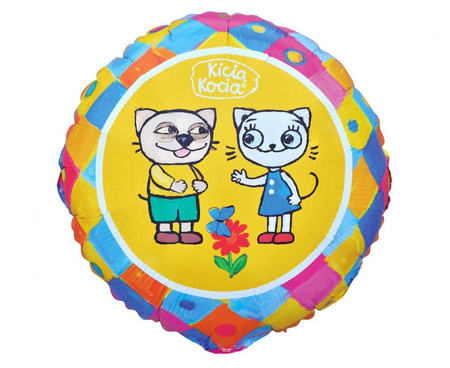 Balon foliowy 45cm - Kicia Kocia i Pacek - 1szt.