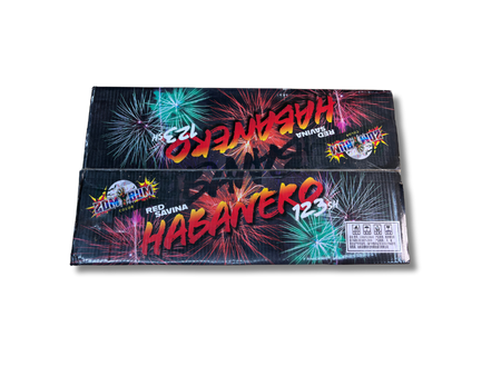 POKAZ FAJERWERKÓW HABANERO RED SAVINA, 123 strzały, 25-30 mm, ZBC500, ZomBum