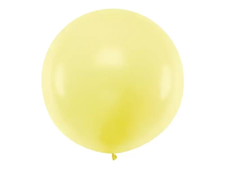 Balon okrągły 1 m - Pastel Light Yellow